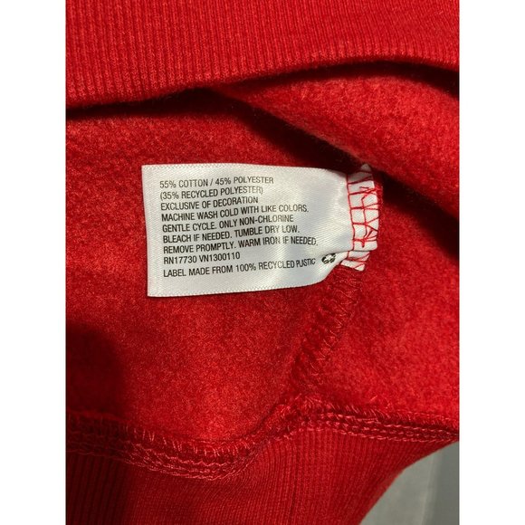 Wondershop Pajama 3pc Set Small Buffalo Check Shorts Red Sweatshirt Matching Bag - Picture 7 of 12